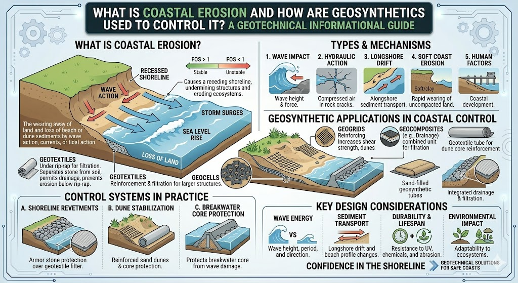 What Is Coastal Erosion and How Are Geosynthetics Used to Control It?